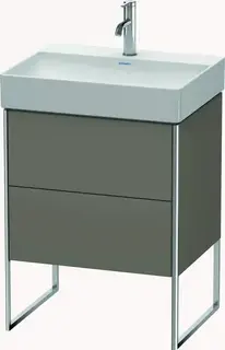 Duravit Xsquare Servantskap m/2 skuffer 584x731x460 mm, Flanellgr&#229; Matt