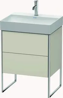 Duravit Xsquare Servantskap m/2 skuffer 584x731x460 mm, Taupe