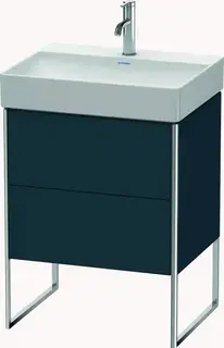 Duravit Xsquare Servantskap m/2 skuffer 584x731x460 mm, Nattbl&#229; Matt