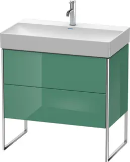 Duravit Xsquare Servantskap m/2 skuffer 784x731x460 mm, Jadegr&#248;nn H&#248;yglans