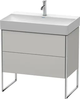 Duravit Xsquare Servantskap m/2 skuffer 784x731x460 mm, Betonggr&#229; Matt