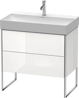 Duravit Xsquare Servantskap m/2 skuffer 784x731x460 mm, Hvit H&#248;yglans