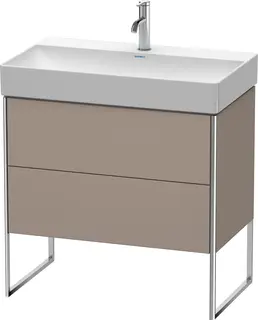 Duravit Xsquare Servantskap m/2 skuffer 784x731x460 mm, Basalt Matt