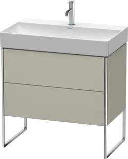 Duravit Xsquare Servantskap m/2 skuffer 784x731x460 mm, Taupe Matt