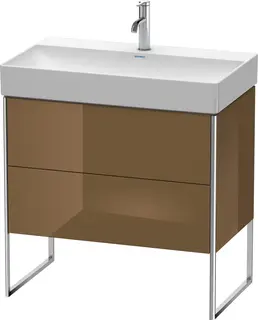 Duravit Xsquare Servantskap m/2 skuffer 784x731x460 mm, Olivenbrun H&#248;yglans