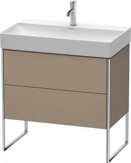 Duravit Xsquare Servantskap m/2 skuffer 784x731x460 mm, Tekstil