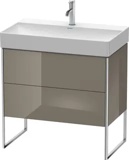 Duravit Xsquare Servantskap m/2 skuffer 784x731x460 mm, Flanellgr&#229; H&#248;yglans