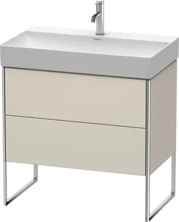 Duravit Xsquare Servantskap m/2 skuffer 784x731x460 mm, Taupe