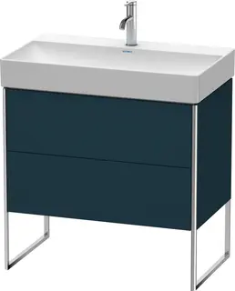 Duravit Xsquare Servantskap m/2 skuffer 784x731x460 mm, Nattbl&#229; Matt