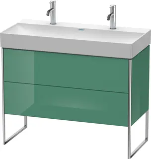 Duravit Xsquare Servantskap m/2 skuffer 984x731x460 mm, Jadegr&#248;nn H&#248;yglans