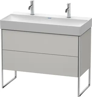 Duravit Xsquare Servantskap m/2 skuffer 984x731x460 mm, Betonggr&#229; Matt