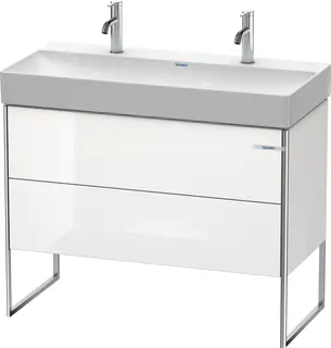 Duravit Xsquare Servantskap m/2 skuffer 984x731x460 mm, Hvit H&#248;yglans