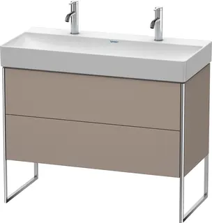 Duravit Xsquare Servantskap m/2 skuffer 984x731x460 mm, Basalt Matt