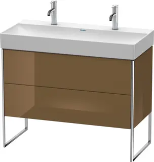 Duravit Xsquare Servantskap m/2 skuffer 984x731x460 mm, Olivenbrun H&#248;yglans