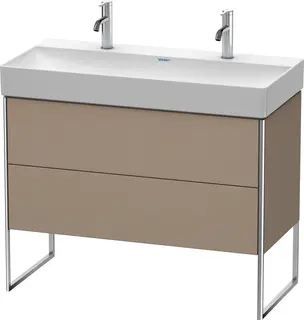 Duravit Xsquare Servantskap m/2 skuffer 984x731x460 mm, Tekstil