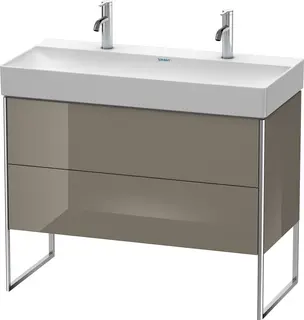 Duravit Xsquare Servantskap m/2 skuffer 984x731x460 mm, Flanellgr&#229; H&#248;yglans