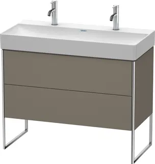 Duravit Xsquare Servantskap m/2 skuffer 984x731x460 mm, Flanellgr&#229; Matt