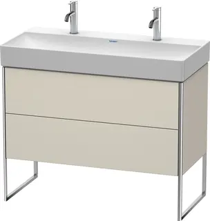 Duravit Xsquare Servantskap m/2 skuffer 984x731x460 mm, Taupe