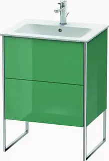 Duravit Xsquare Servantskap m/2 skuffer 610x832x478 mm, Jadegr&#248;nn H&#248;yglans