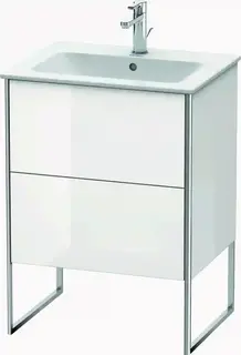 Duravit Xsquare Servantskap m/2 skuffer 610x832x478 mm, Hvit H&#248;yglans