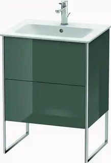 Duravit Xsquare Servantskap m/2 skuffer 610x832x478 mm, Dolomittgr&#229; H&#248;yglans