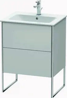 Duravit Xsquare Servantskap m/2 skuffer 610x832x478 mm, Nordisk Hvit Matt