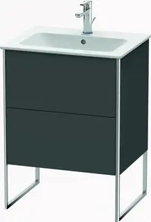 Duravit Xsquare Servantskap m/2 skuffer 610x832x478 mm, Grafitt Matt