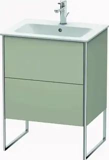 Duravit Xsquare Servantskap m/2 skuffer 610x832x478 mm, Taupe Matt