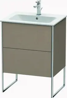 Duravit Xsquare Servantskap m/2 skuffer 610x832x478 mm, Tekstil