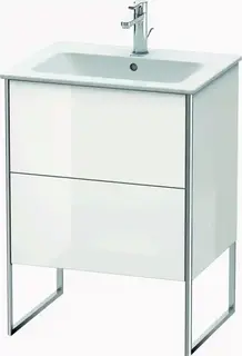 Duravit Xsquare Servantskap m/2 skuffer 610x832x478 mm, Hvit H&#248;yglans Lakk