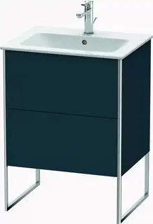 Duravit Xsquare Servantskap m/2 skuffer 610x832x478 mm, Nattbl&#229; Matt