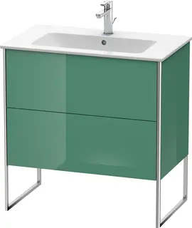 Duravit Xsquare Servantskap m/2 skuffer 810x832x478 mm, Jadegr&#248;nn H&#248;yglans