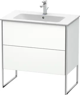 Duravit Xsquare Servantskap m/2 skuffer 810x832x478 mm, Hvit Matt