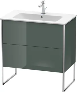 Duravit Xsquare Servantskap m/2 skuffer 810x832x478 mm, Dolomittgr&#229; H&#248;yglans