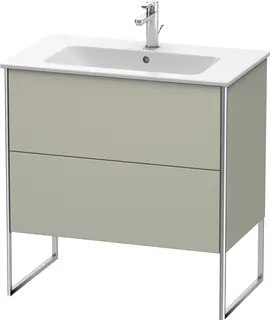 Duravit Xsquare Servantskap m/2 skuffer 810x832x478 mm, Taupe Matt