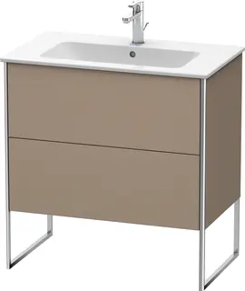 Duravit Xsquare Servantskap m/2 skuffer 810x832x478 mm, Tekstil