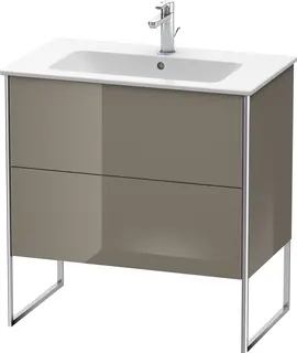 Duravit Xsquare Servantskap m/2 skuffer 810x832x478 mm, Flanellgr&#229; H&#248;yglans