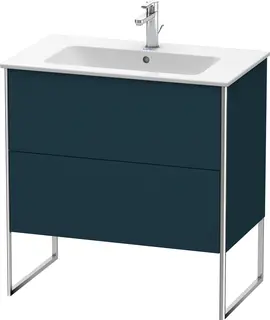 Duravit Xsquare Servantskap m/2 skuffer 810x832x478 mm, Nattbl&#229; Matt