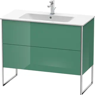 Duravit Xsquare Servantskap m/2 skuffer 1010x832x478 mm, Jadegr&#248;nn H&#248;yglans