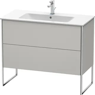 Duravit Xsquare Servantskap m/2 skuffer 1010x832x478 mm, Betonggr&#229; Matt