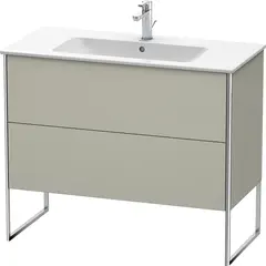 Duravit Xsquare Servantskap m/2 skuffer 1010x832x478 mm, Taupe Matt