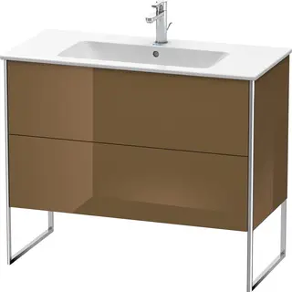 Duravit Xsquare Servantskap m/2 skuffer 1010x832x478 mm, Olivenbrun H&#248;yglans