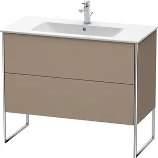 Duravit Xsquare Servantskap m/2 skuffer 1010x832x478 mm, Tekstil