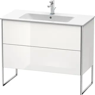 Duravit Xsquare Servantskap m/2 skuffer 1010x832x478 mm, Hvit H&#248;yglans Lakk