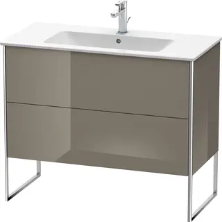 Duravit Xsquare Servantskap m/2 skuffer 1010x832x478 mm, Flanellgr&#229; H&#248;yglans