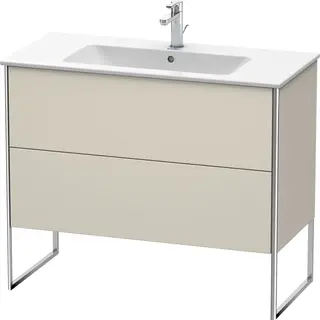 Duravit Xsquare Servantskap m/2 skuffer 1010x832x478 mm, Taupe