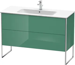 Duravit Xsquare Servantskap m/2 skuffer 1210x832x478 mm, Jadegr&#248;nn H&#248;yglans