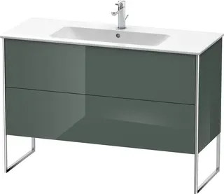 Duravit Xsquare Servantskap m/2 skuffer 1210x832x478 mm, Dolomittgr&#229; H&#248;yglans