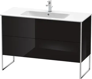 Duravit Xsquare Servantskap m/2 skuffer 1210x832x478 mm, Sort H&#248;yglans