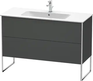 Duravit Xsquare Servantskap m/2 skuffer 1210x832x478 mm, Grafitt Matt